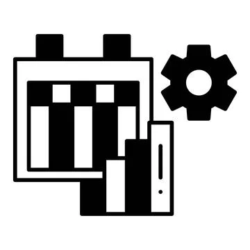 Productivity Schedule Dualtone Icon Stock Illustration