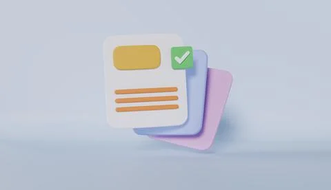 Productivity solution, report check concept, white clipboard task management Stock Illustration