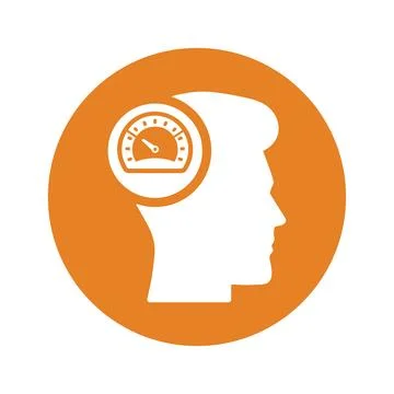 Productivity, speed, speedometer, work performance icon design Stock Illustration