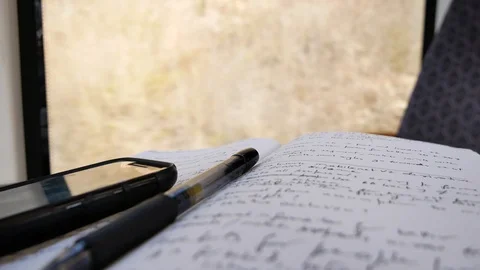 Productivity Tools on Train Stock Footage 88630404
