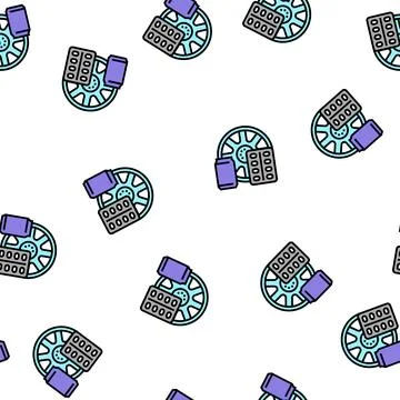 Products from aluminium vector seamless pattern 스톡 일러스트