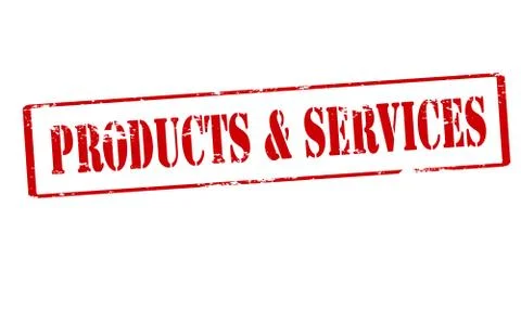 Products and services Stock Illustration