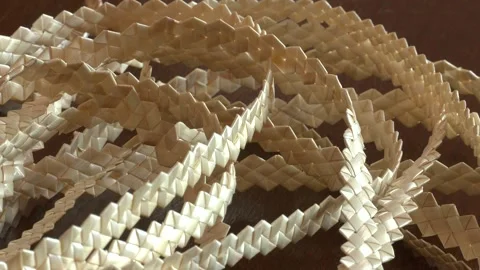 The products are made of straw. Video stock 130615865