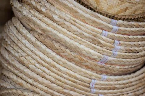 Products from bamboo processing, woven work, handicrafts, local wisdom Foto stock