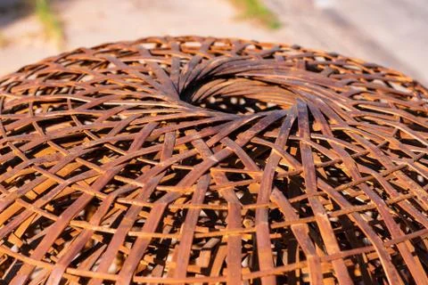 Products from bamboo processing, woven work, handicrafts, local wisdom Foto stock