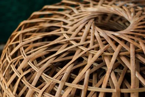 Products from bamboo processing, woven work, handicrafts, local wisdom Foto stock
