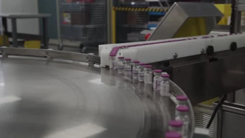 A products being created in a factory Stock Footage 155533676