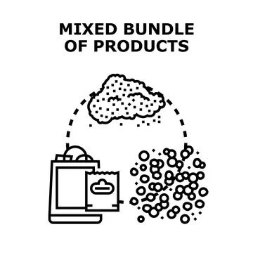 Products bundle for circular economy concept イラスト素材