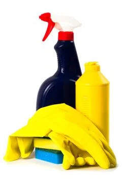 Products for cleaning Stock Photos