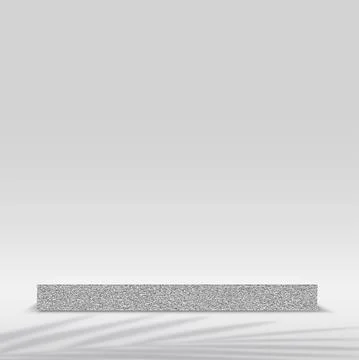 Products display 3d background podium scene with gray shape geometric platfor Stock Illustration