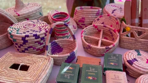 Products exhibition Stock Footage 325713627