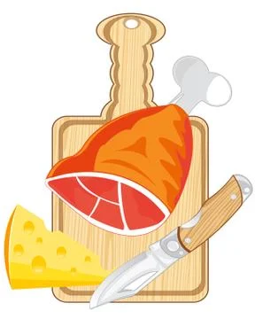 Products of the feeding on kitchen Stock Illustration