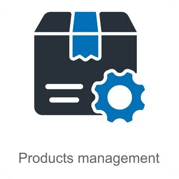 Products Management Stock Illustration