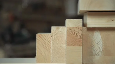 Products from wood Stock Footage 61417705