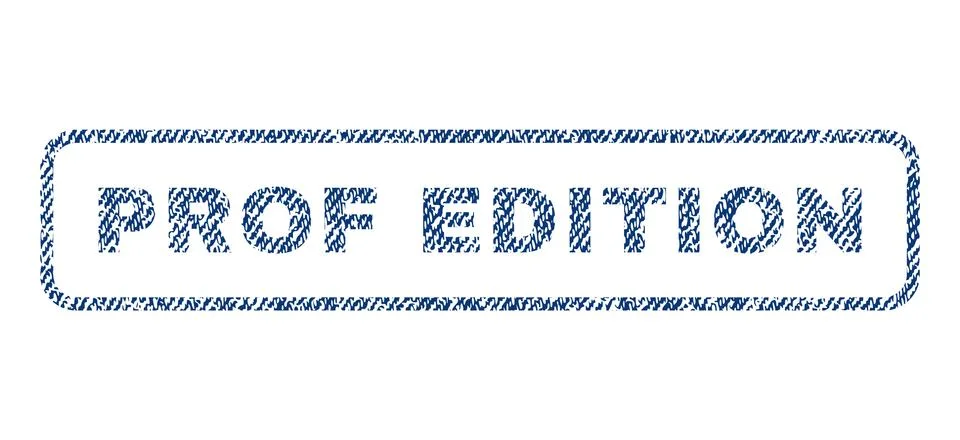 Prof Edition Textile Stamp Stock Illustration