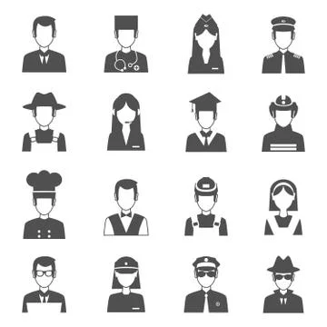 Profession Avatar Set イラスト素材