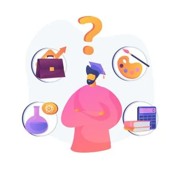 Profession choice vector concept metaphor イラスト素材