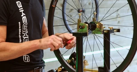 Profession - custom bike builder at work - 2 Stock Footage 81742590