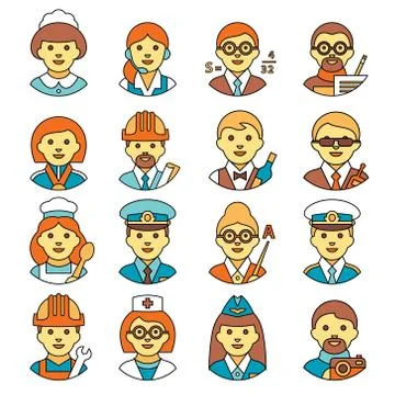 Profession people Stock Illustration