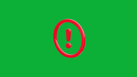 Professional 3D Circle Exclamation Mark ... | Stock Video | Pond5