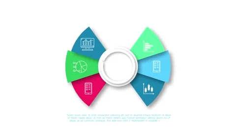 Professional 4K Charging Pie and Donut Chart Animation on White Background Stock Footage 289808705