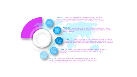Professional 4K Charging Pie and Donut Chart Animation on White Background Stock Footage 289808792