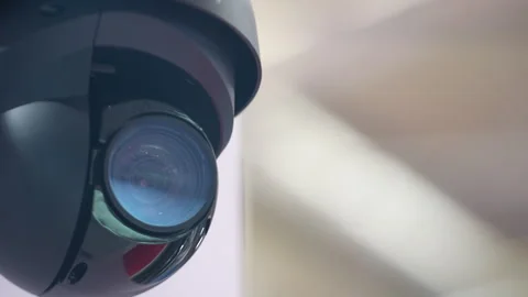 Professional 4K Security Cameras. Stock Footage 312161735
