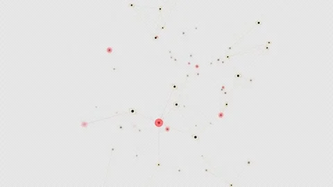 Professional 4K Systemic Data Contagion Network - UHD Broadcast HUD Stock Footage 331533178