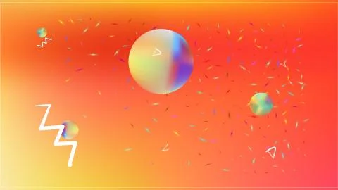 Professional abstract space background picture colorful. Illustrazione stock