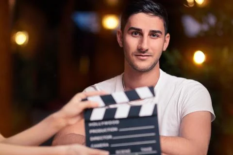 Professional Actor Ready for a Shoot Stock Photos