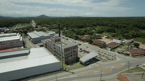 Professional aerial image port Stock Footage 85391604
