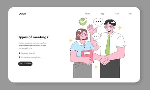 Professional agreement sealed with a handshake. Flat vector illustration 库存插图