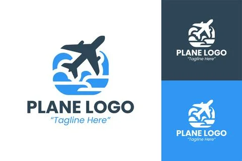 Professional and Creative Plane Logo Stock Illustration