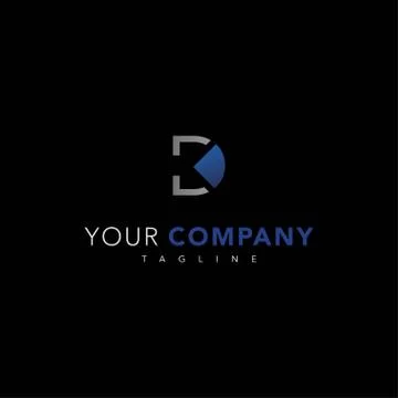 Professional and elegant design initial letter D Stock Illustration