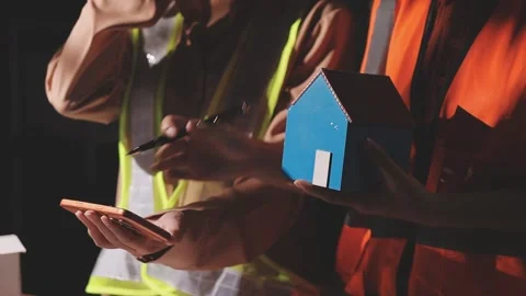 Professional architect designer structural engineer team colleagues working.. Stock Footage 336210695