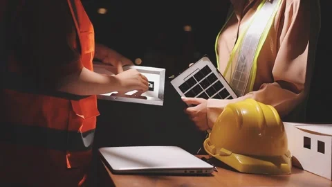 Professional architect designer structural engineer team colleagues working.. Stock Footage 336211209