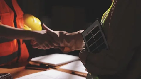 Professional architect designer structural engineer team colleagues working.. Stock Footage 336211334