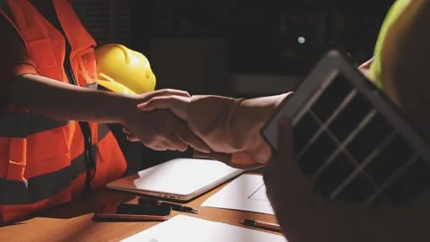Professional architect designer structural engineer team colleagues working.. Stock Footage 336211336