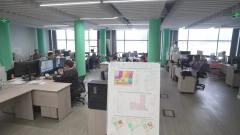 Professional architect designers work on computers in office Stock Footage 325994388