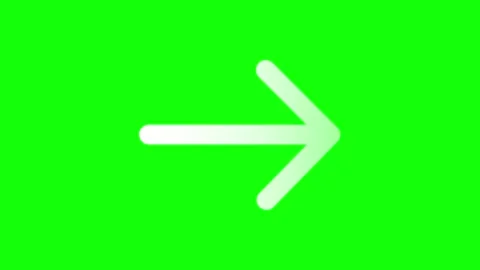 Professional Arrow Green Screen Element Stock-Footage 342788796
