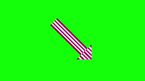 Professional Arrow Green Screen Element Stock Footage 342789094