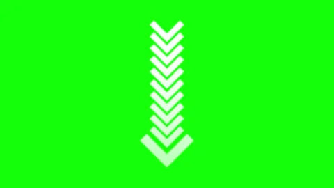 Professional Arrow Green Screen Element Video stock 343928761