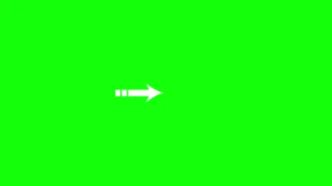Professional Arrow Green Screen Element Stock-Footage 343928922
