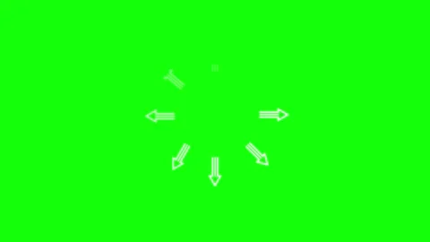 Professional Arrow Green Screen Element 스톡 동영상 343928990