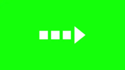 Professional Arrow Green Screen Element Video stock 343929067