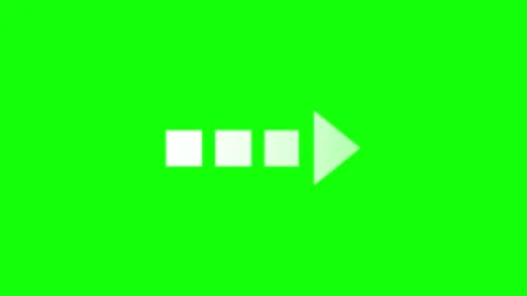 Professional Arrow Green Screen Element Video stock 343929076