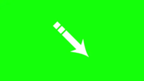 Professional Arrow Transparent Element Video stock 343928936