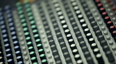 Professional audio mixing console Stock Footage 59872288