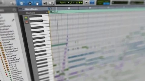 Professional audio recording session Stock Footage 80623893