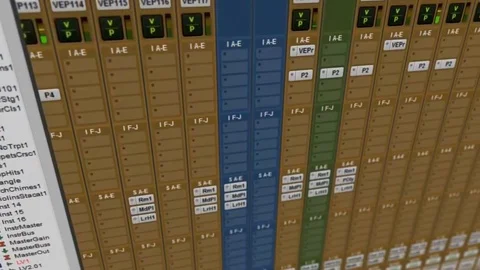 Professional audio recording session Stock Footage 80623909